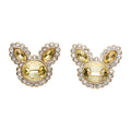 Pokémon Pikachu Sparkling Bijou Earrings from Japan, shiny earrings with Pikachu face