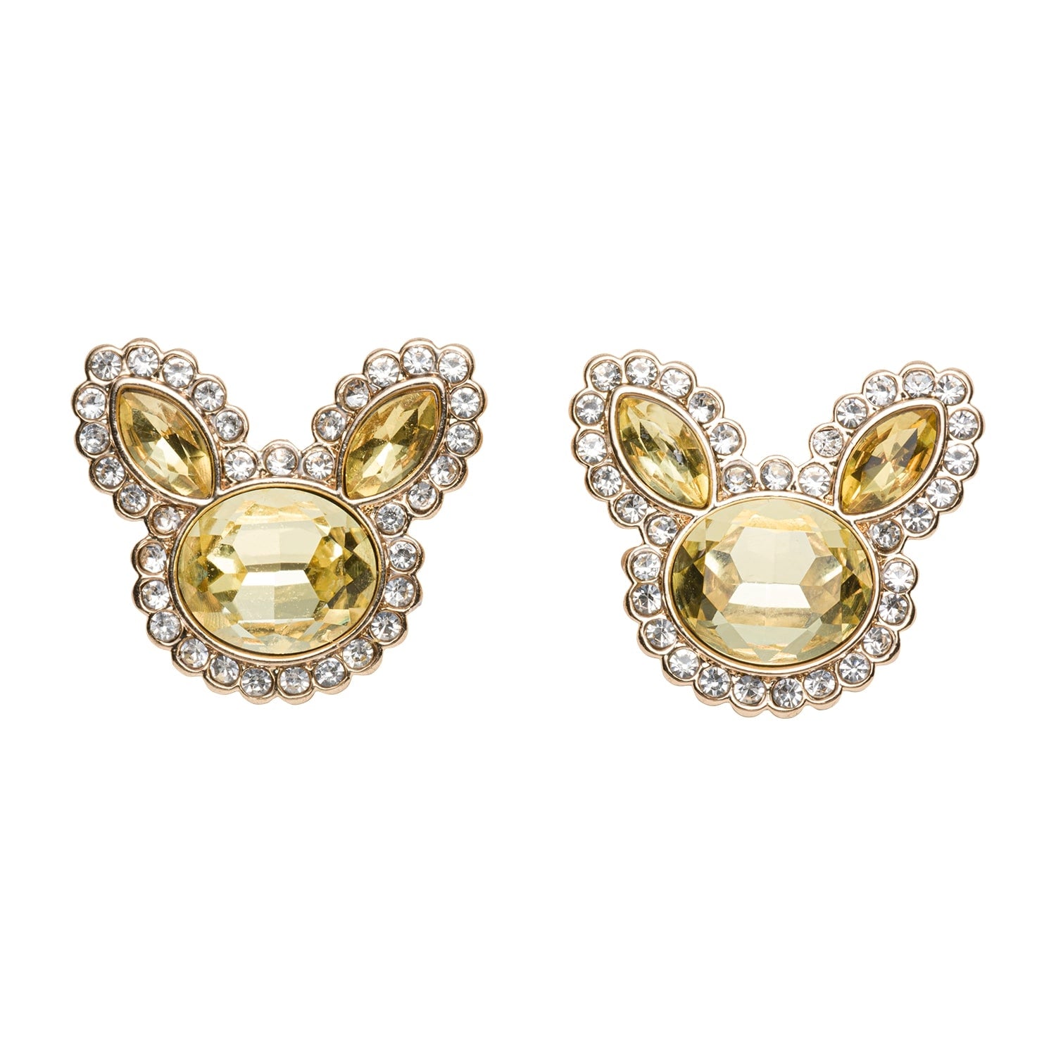 Pokémon Pikachu Sparkling Bijou Earrings from Japan, shiny earrings with Pikachu face