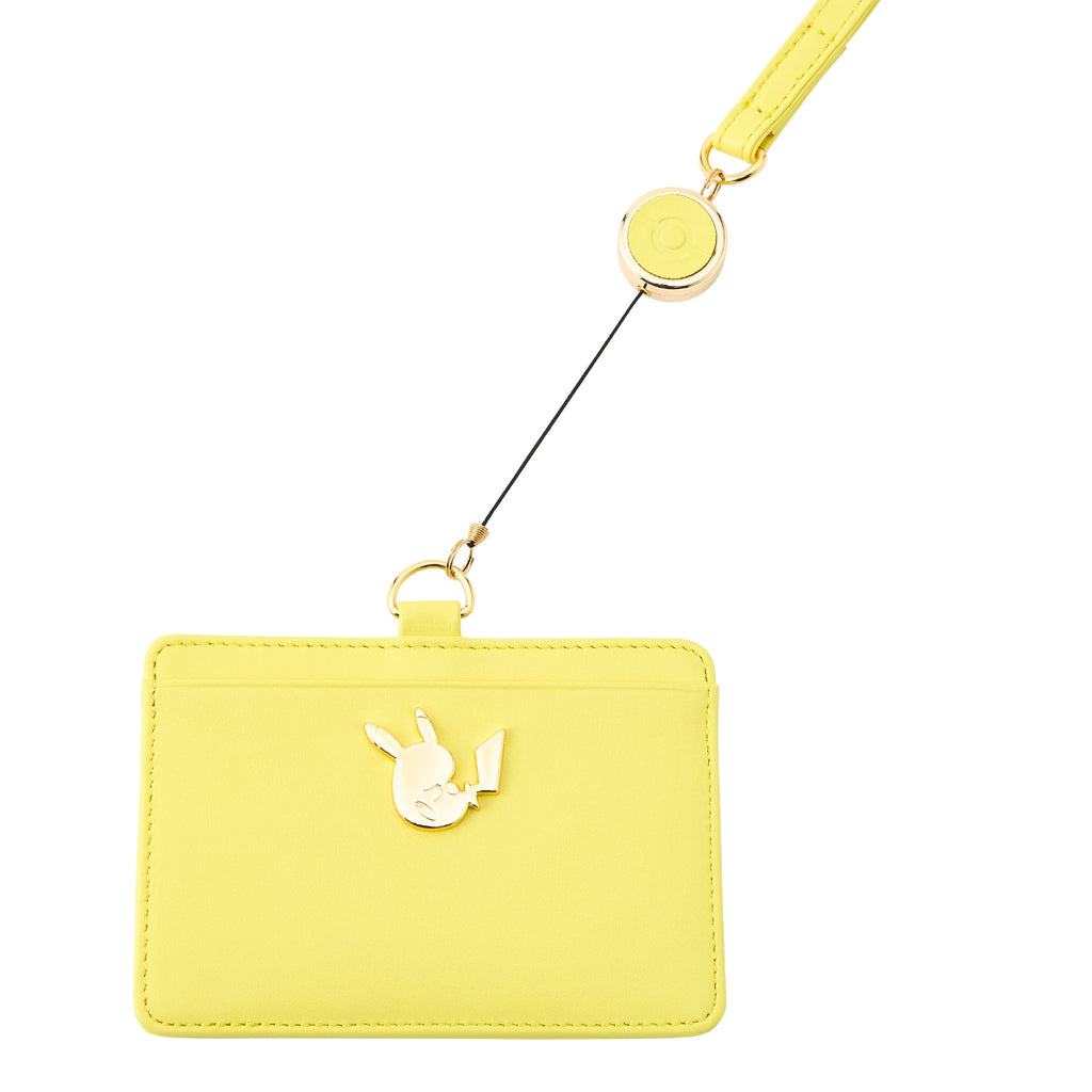 Genuine leather ID card case Pikachu
