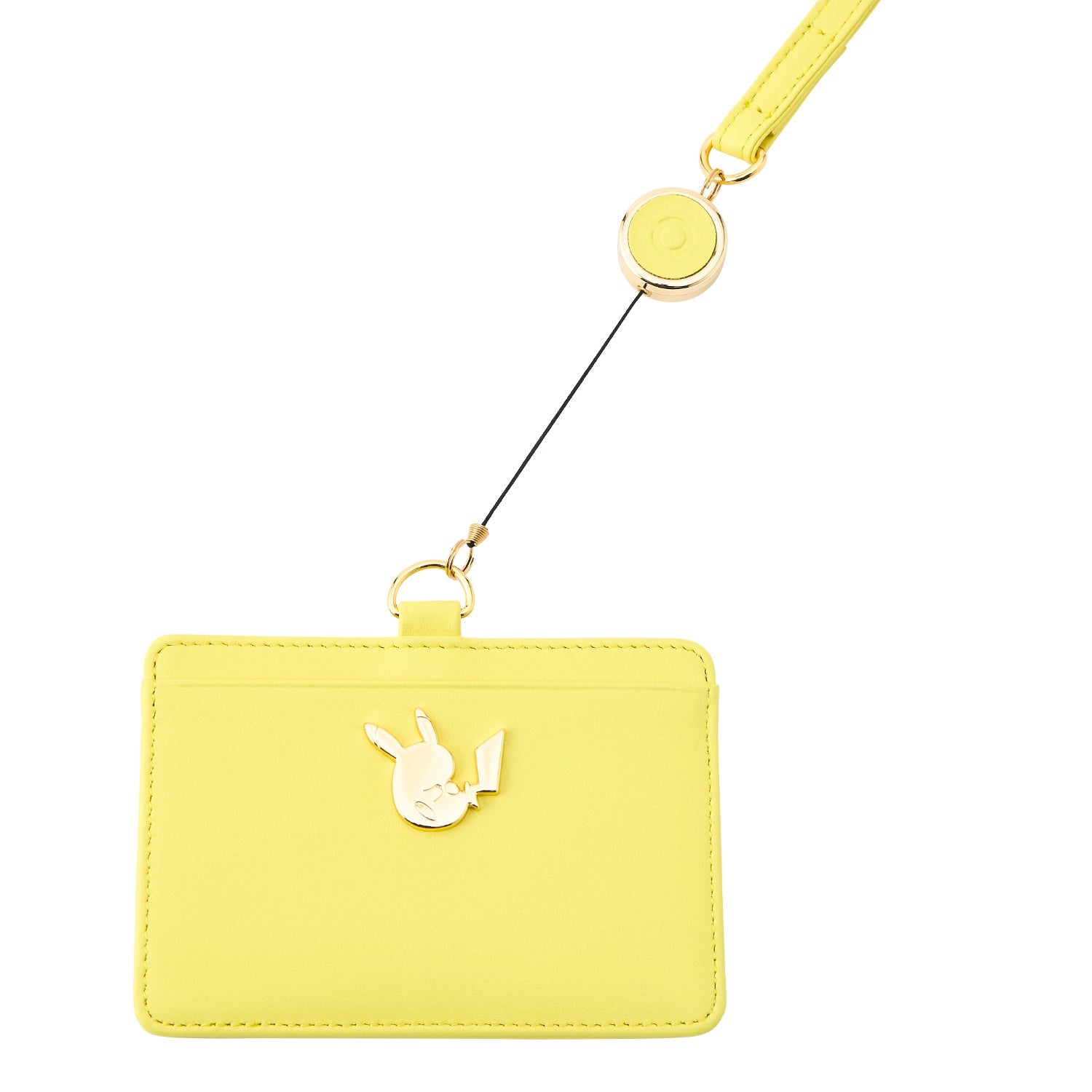 Genuine leather ID card case Pikachu