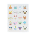 Pokemon Notebook Monthly A6 Face from Japan, featuring colorful anime character design