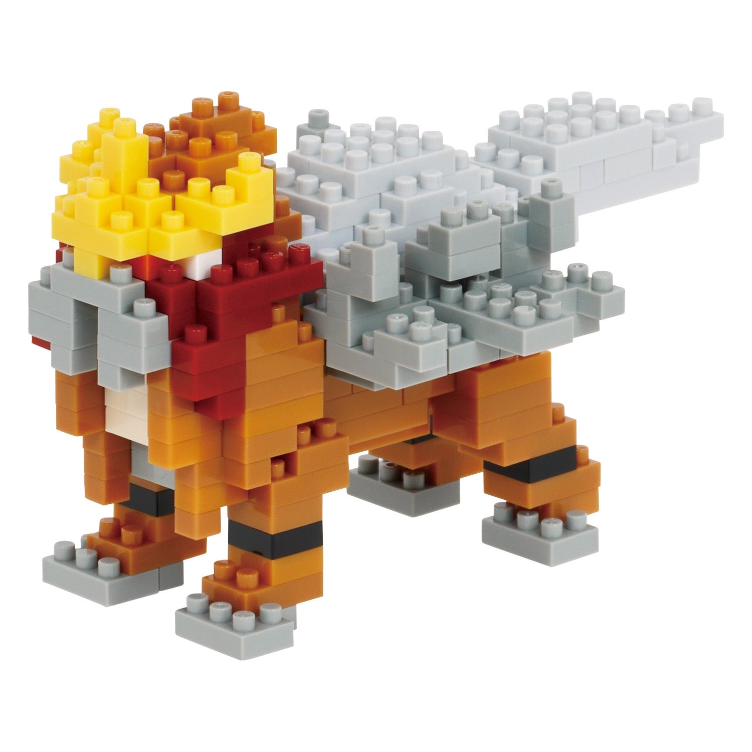 Entei Pokemon Nanoblock with vibrant colors from Japan