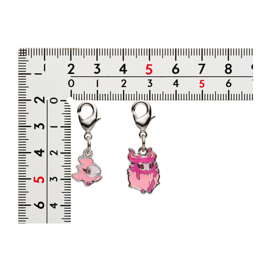 National Encyclopedia Metal Charm 682/683 with official Pokemon Center Japan logo