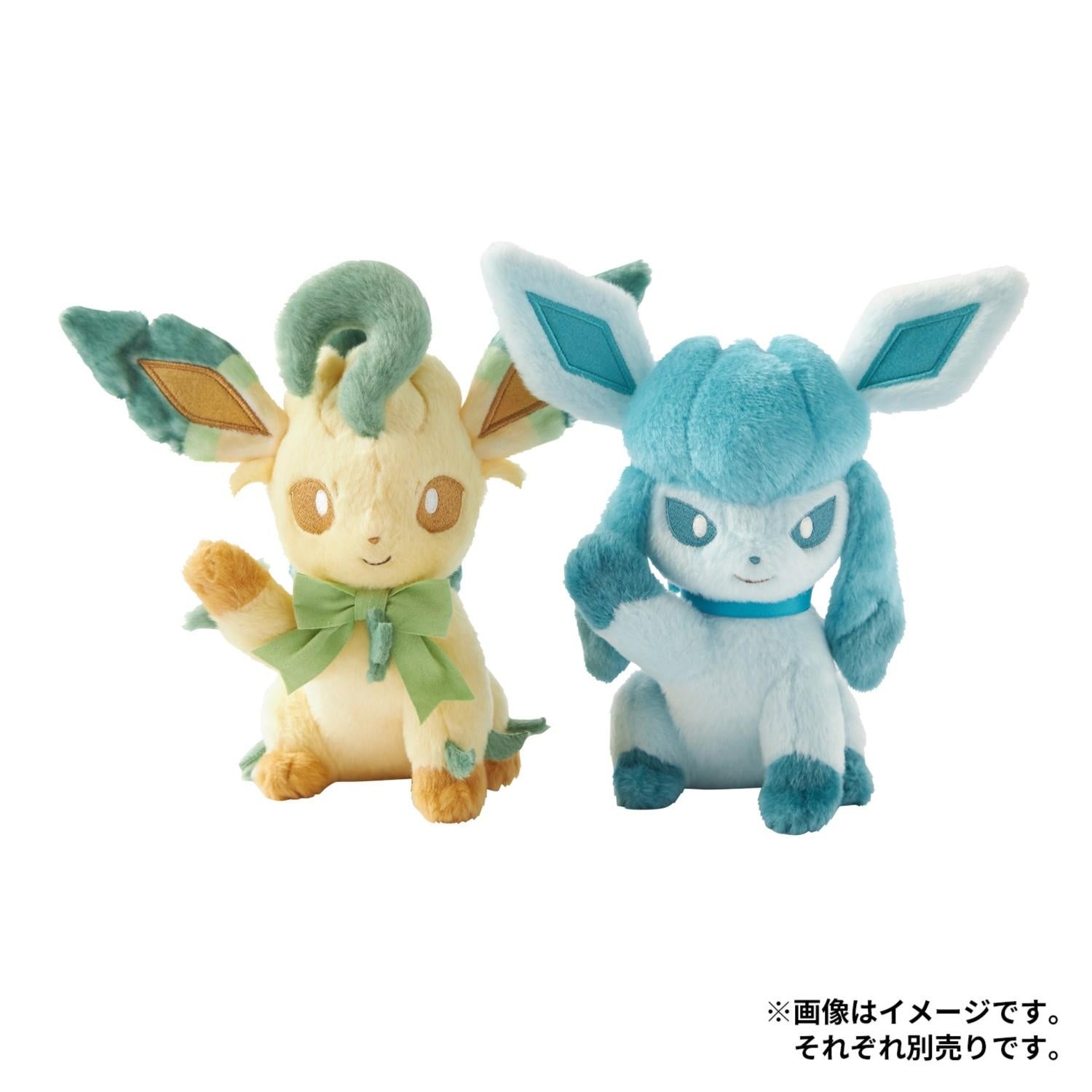 Official Pokemon Center Glaceon Eevee Plush from Japan with high-quality materials