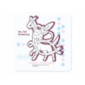 Pattern square ceramic water absorption coaster Nymphia