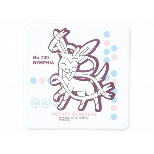 Pattern square ceramic water absorption coaster Nymphia