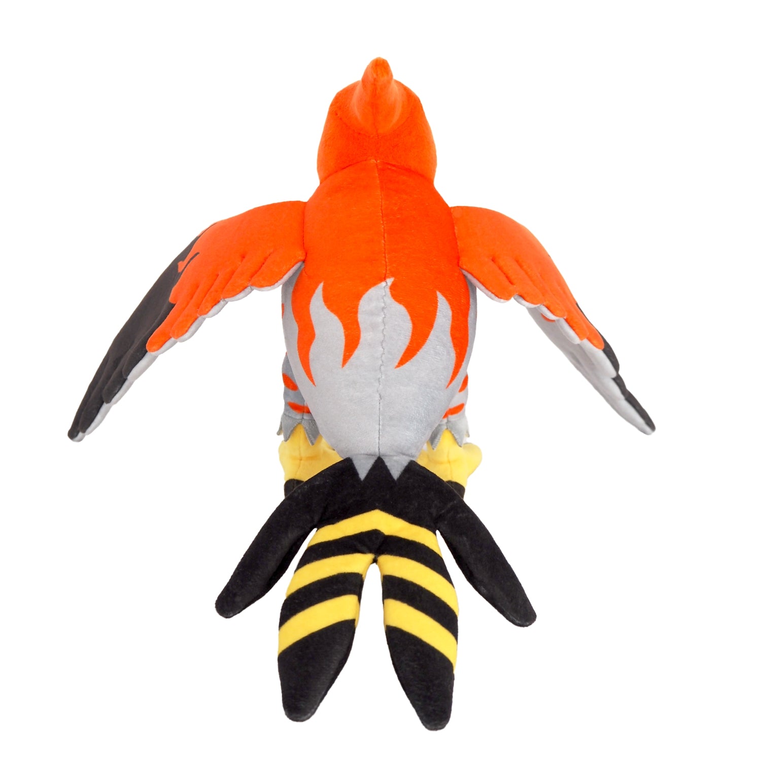 Pokemon Firelow plush toy, sitting pose with happy expression