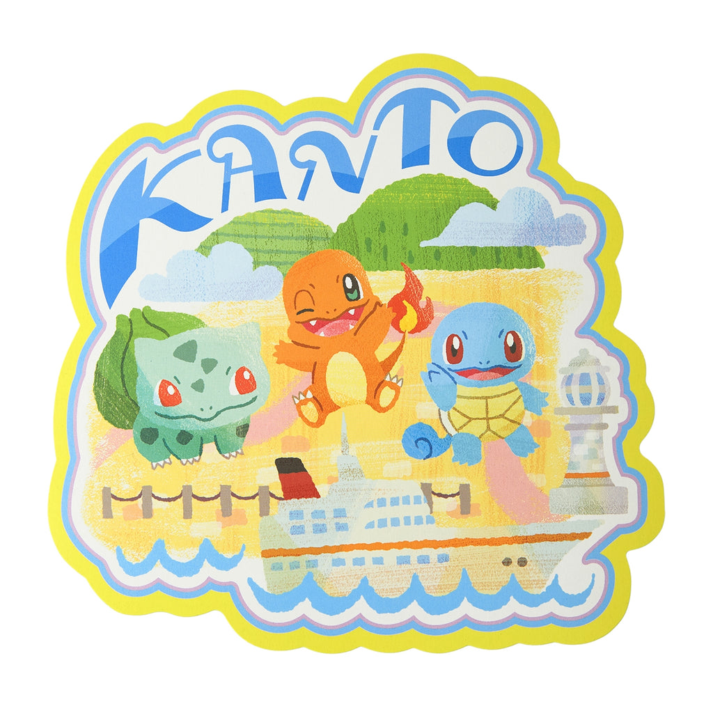 Die-cut postcard set Pokémon’s journey Kanto Hoenn Galar