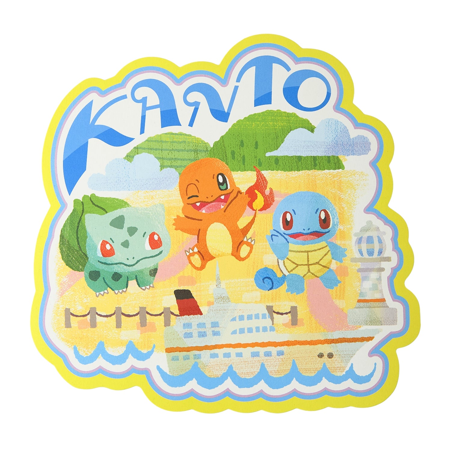 Die-cut postcard set Pokémon’s journey Kanto Hoenn Galar