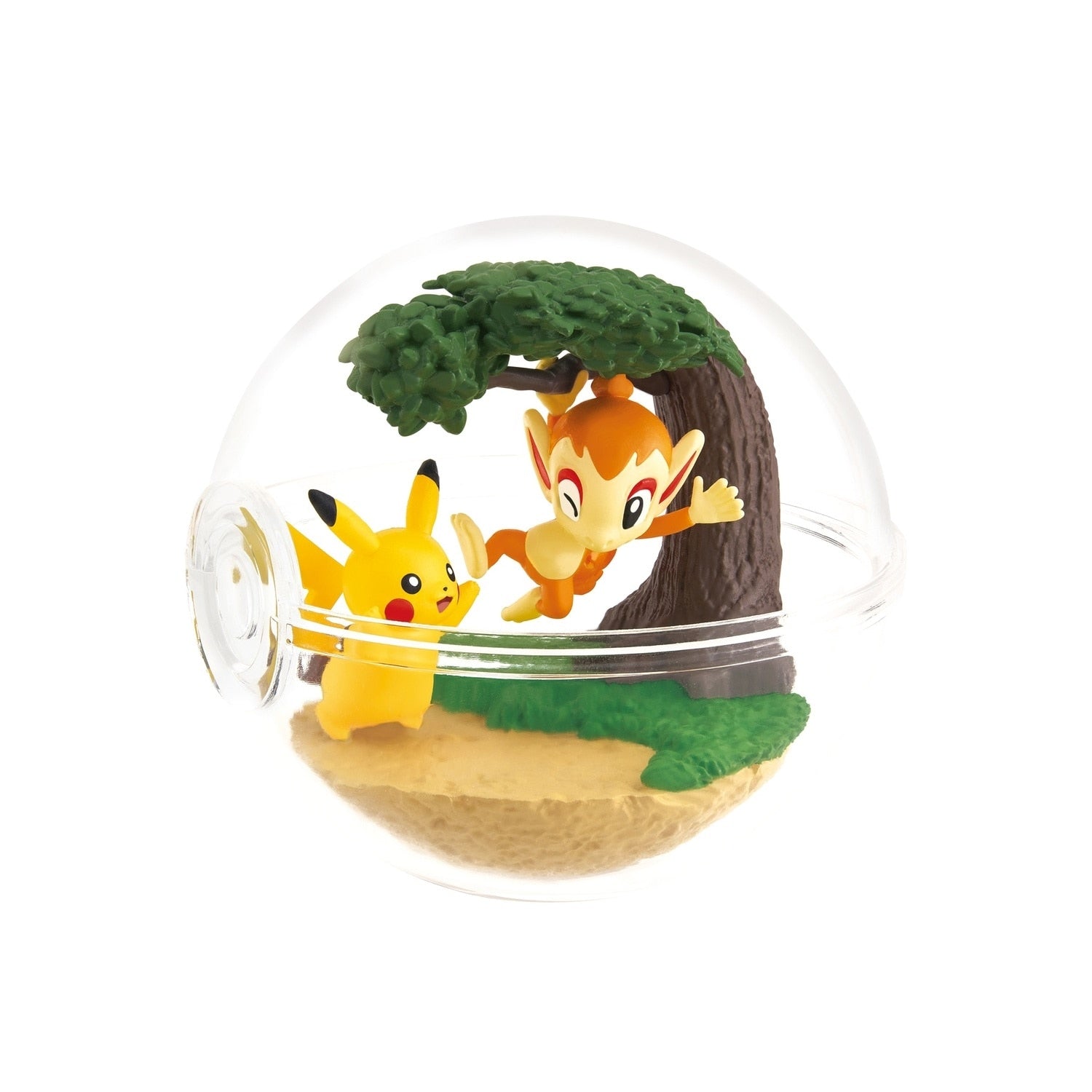 Authentic Japanese Pokemon Terrarium with Pikachu and miniature trees