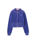 atmos pink Rib Knit Zip-up Top