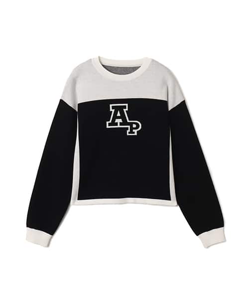 atmos pink Rugger Knit Top