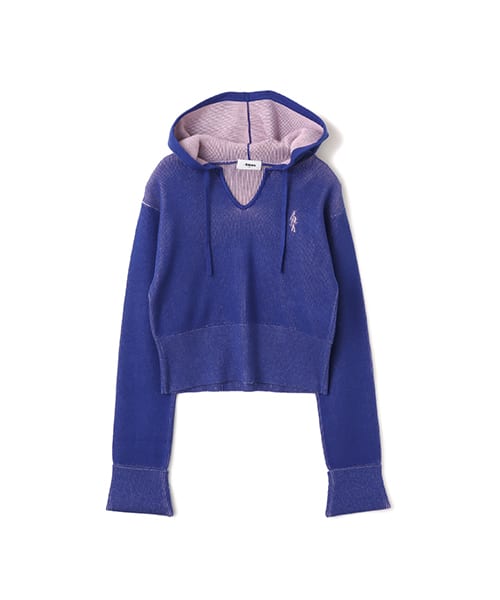 atmos pink Plating Knit Hoodie
