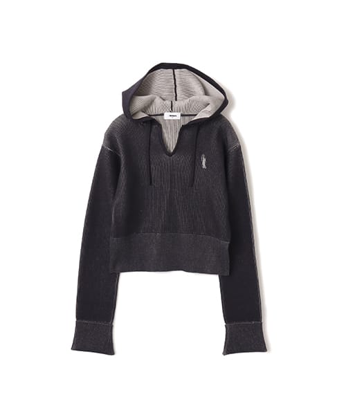 atmos pink Plating Knit Hoodie