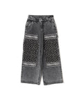 atmos pink Panelled Bandana Denim Pants