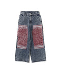 atmos pink Panelled Bandana Denim Pants