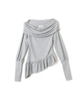 atmos pink Frill Hem Tops