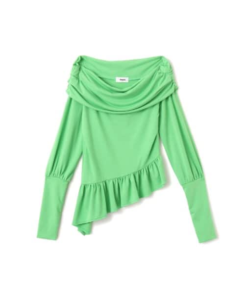 atmos pink Frill Hem Tops