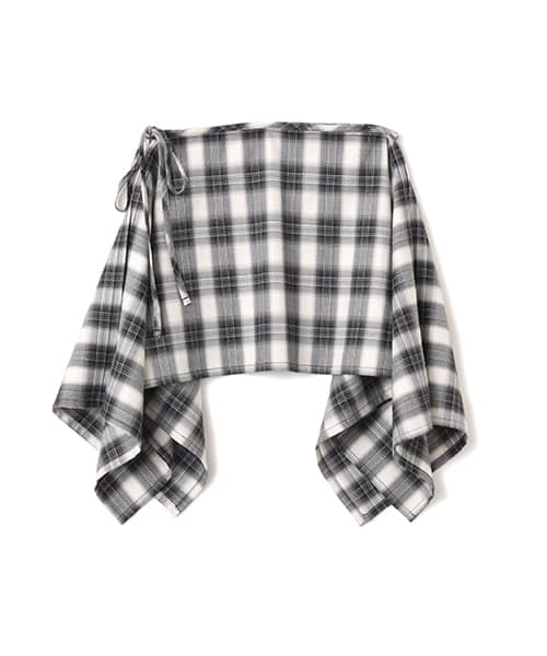 atmos pink Plaid Wrap Skirt