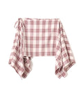 atmos pink Plaid Wrap Skirt