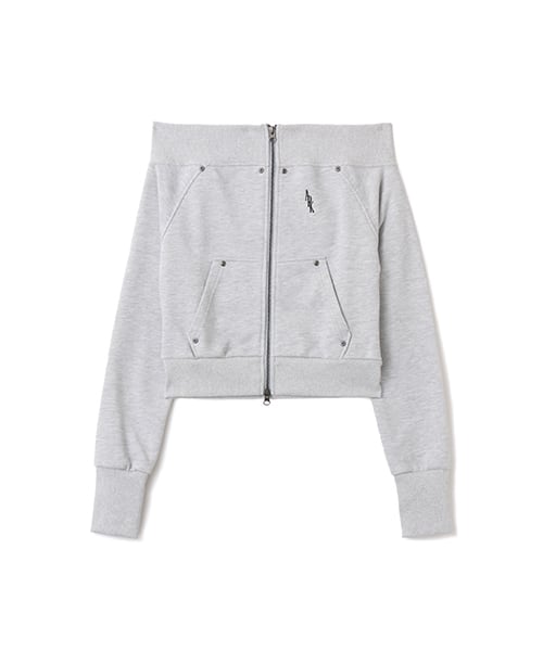 atmos pink Off-shoulder Sweat Zip-up