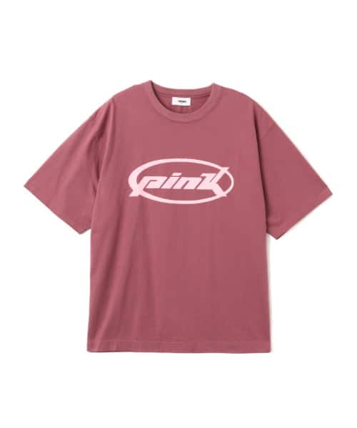 atmos pink Oval Logo T-shirt
