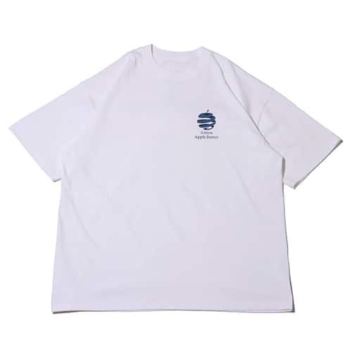 APPLE BUTTER STORE x atmos ATAB LOGO TEE - White tee with logo from Japan
