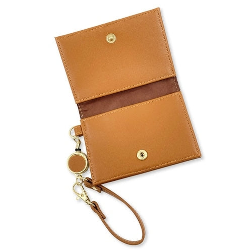 Pass case with bifold reel YE Flower