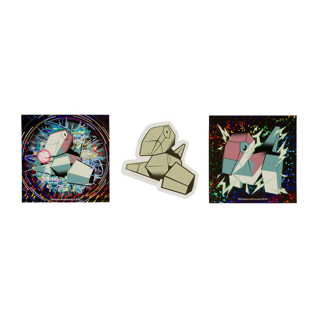 Porygon Pokemon Sticker Set from Japan, featuring Normal-type Virtual Pokemon