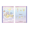 Pokepiece Starry Night 5mm grid notebook from Japan, featuring Pokemon characters