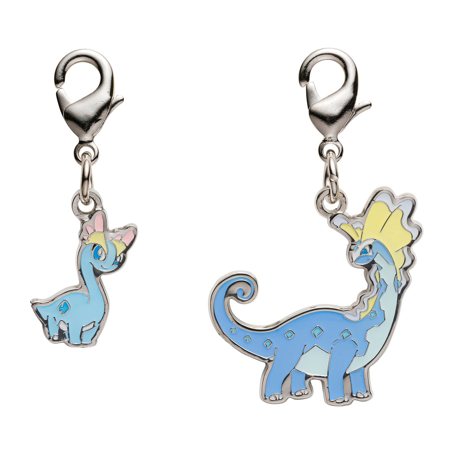 National Encyclopedia Metal Charm 698/699 from Japan, featuring detailed Pokemon character design