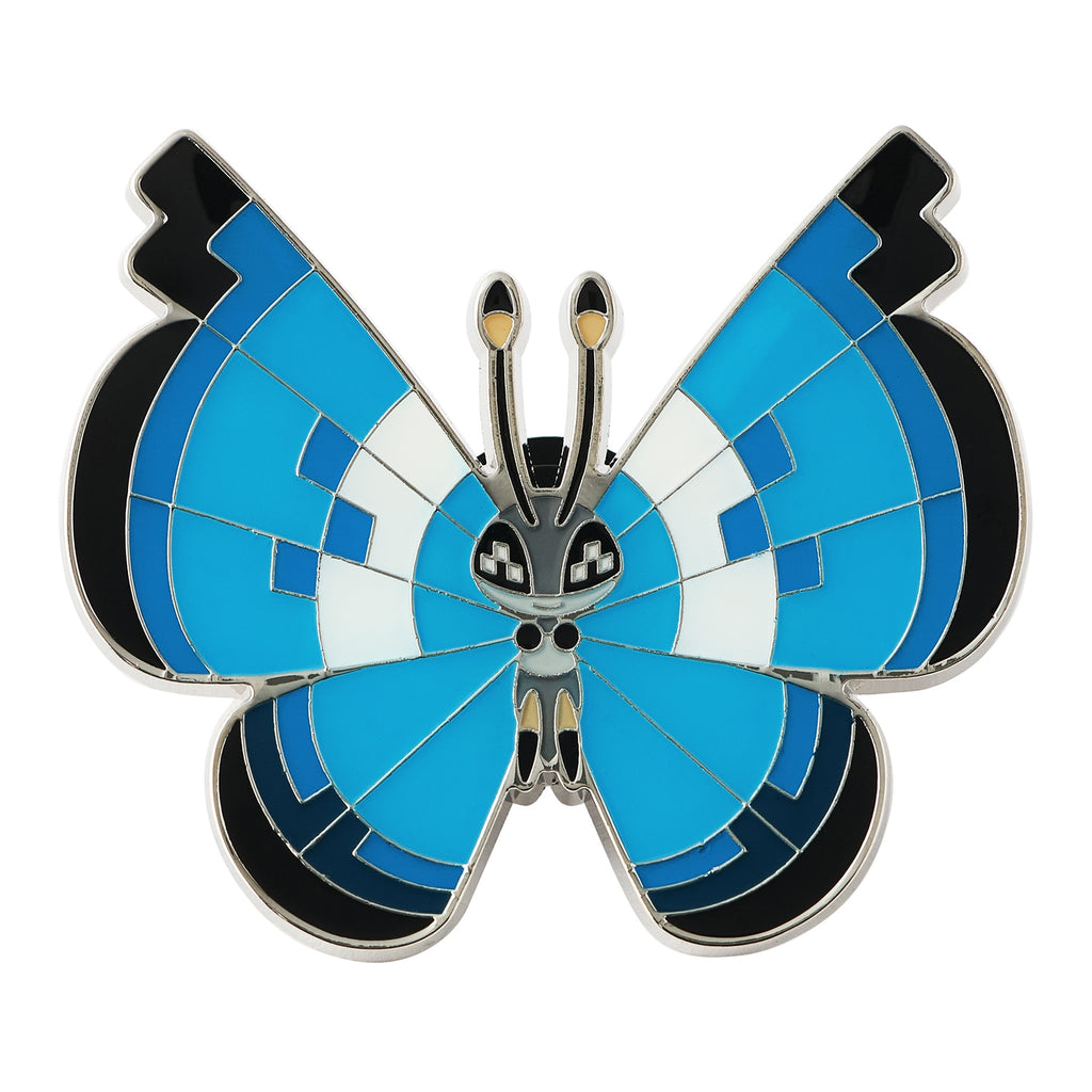 Authentic Japanese Vivillon pin, showcasing Scale Pokemon with intricate details from Japan