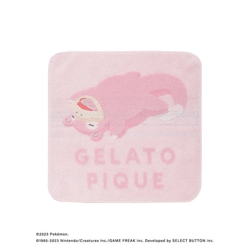 Gelato Pique Towel from Japan, pink color with Pokemon design