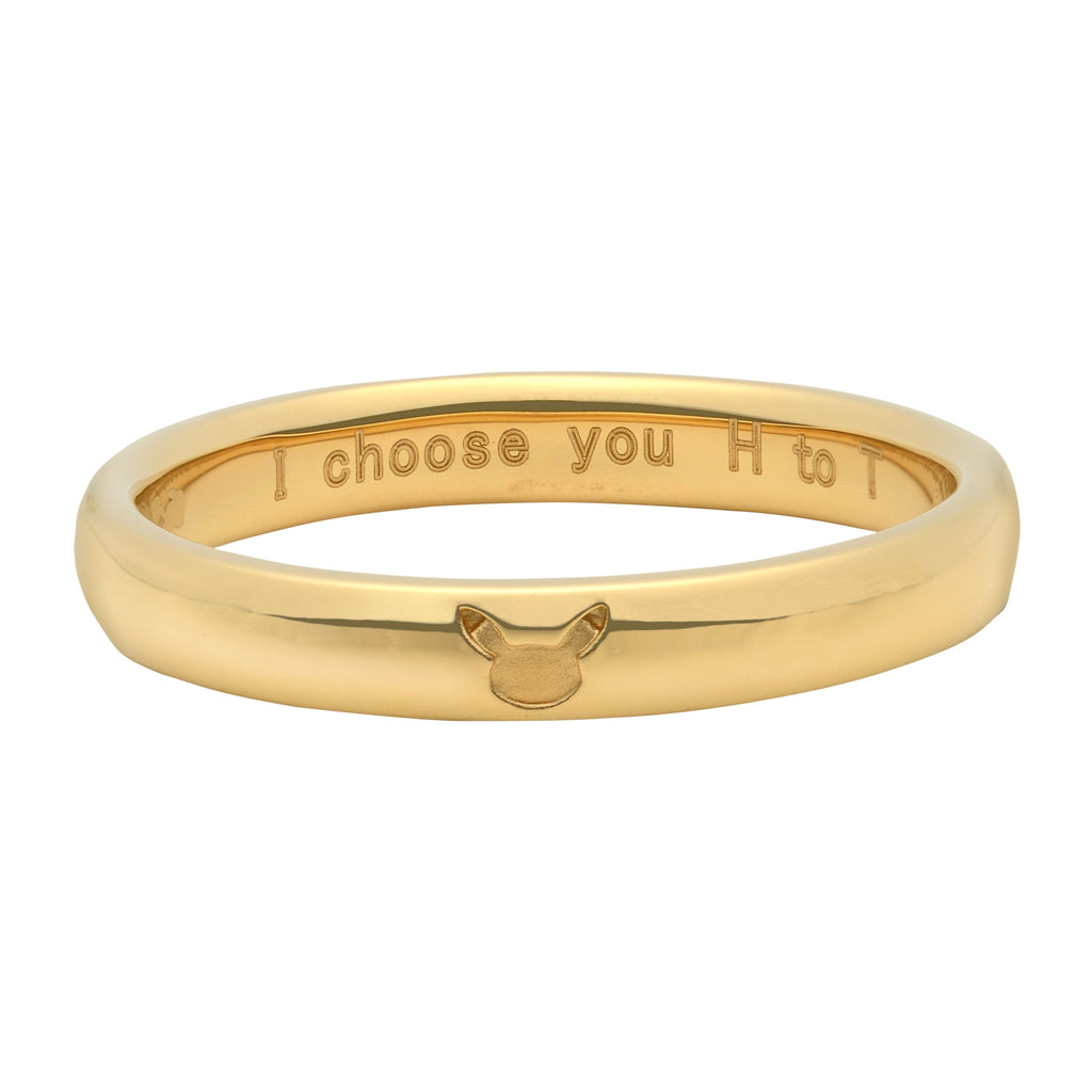 Authentic Pokemon Wedding Ring Pikachu Face Men's - Japan exclusive design