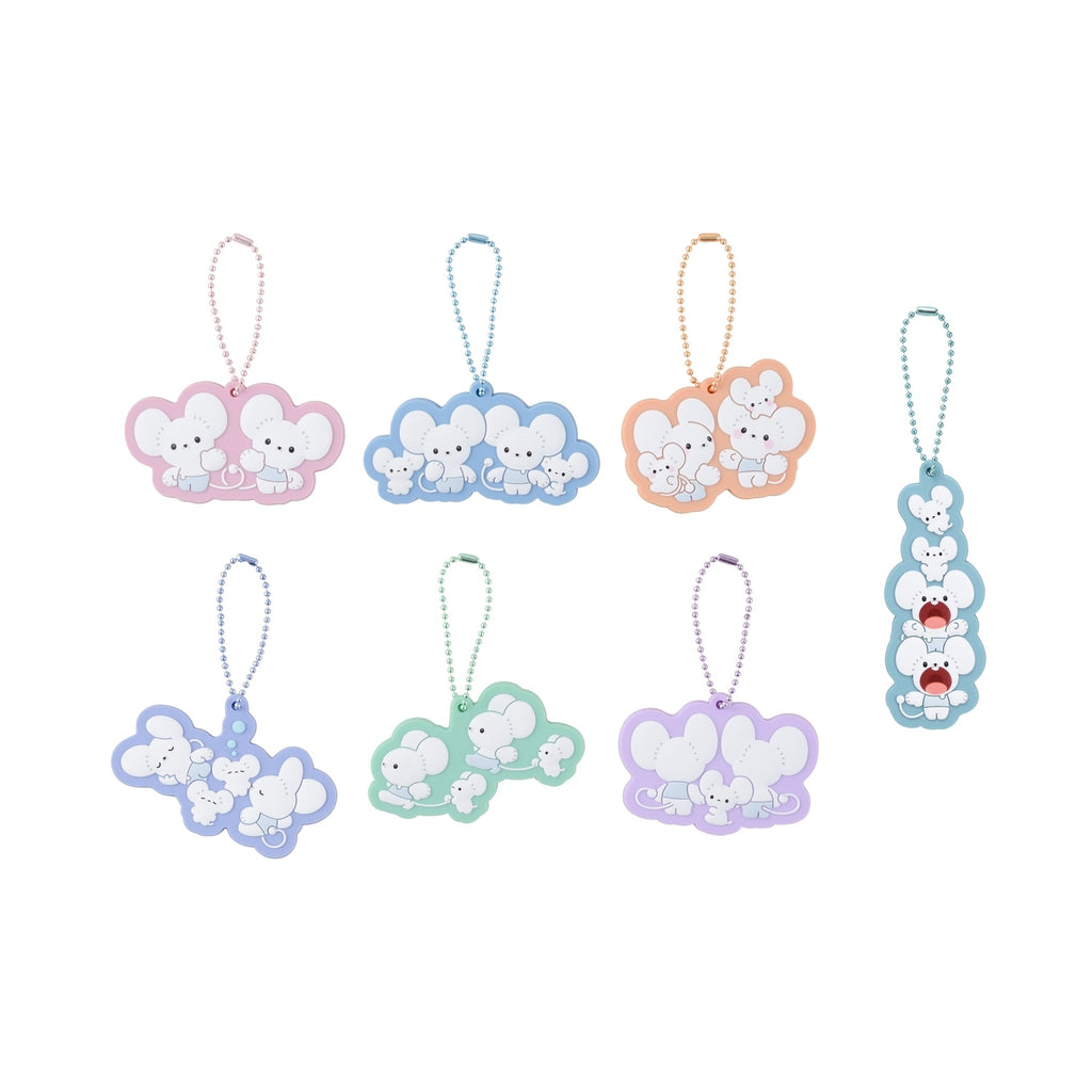 WAKKA de IKKA rubber charm from Japan, featuring colorful Pokemon characters