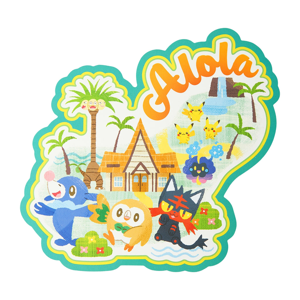 Die-cut postcard set Pokémon’s journey Sinnoh Kalos Alola