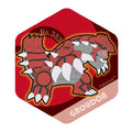 Groudon Honeycomb Acrylic Magnet from Japan, featuring Ground-type Pokemon design
