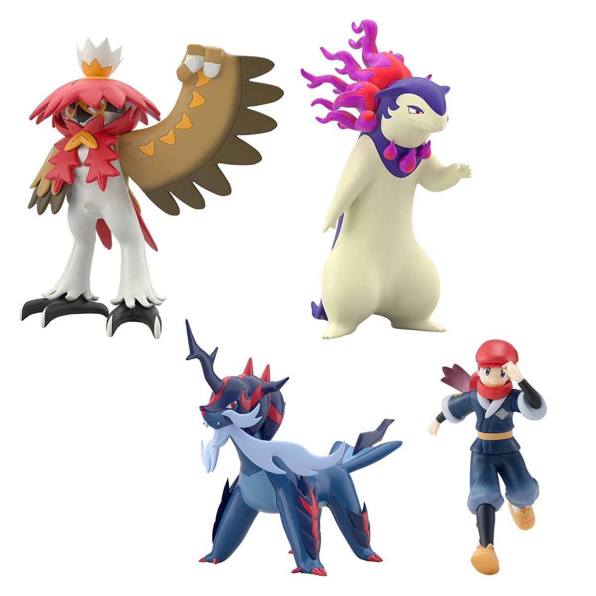 Pokemon Scale World Jade Region Teru & Bakufuun (Hisuian Form) & Daikenki (Hi...