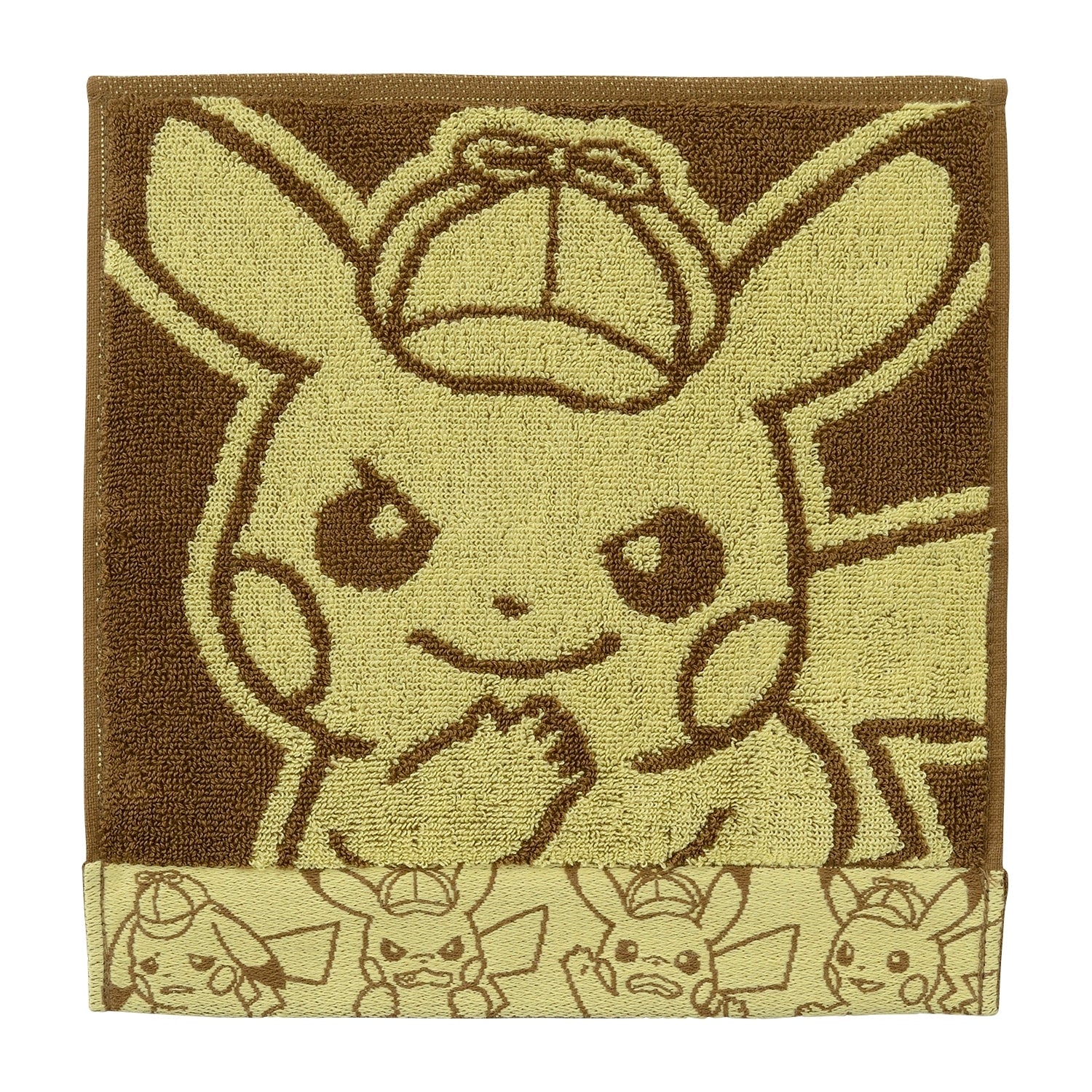 Detective Pikachu hand towel with vibrant Pikachu design from Japan