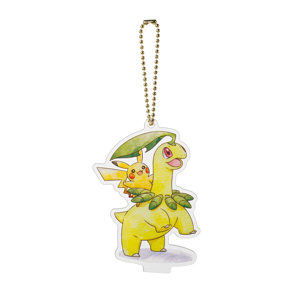 Back view of Celebi Acrylic Charm, licensed Pokemon Center product, shipped from Japan
