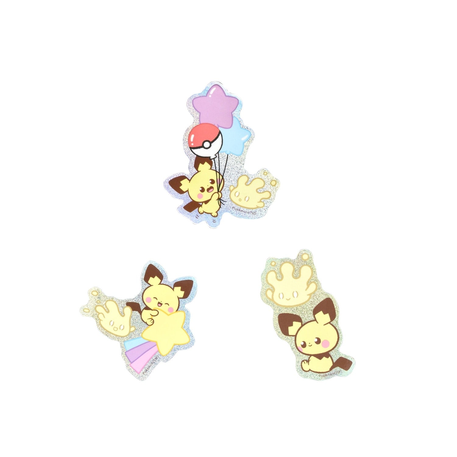 Pokepiece Mobile Sticker Pichu & Mahomer 925F
