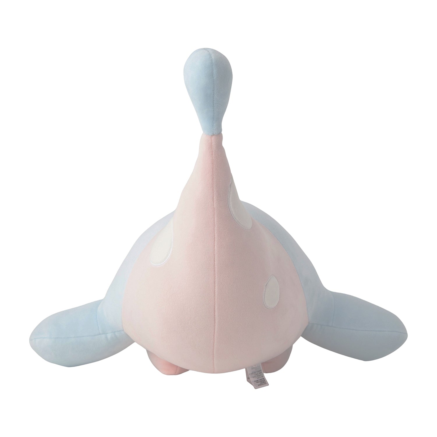Back view of Mocchiritchi stuffed toy from Japan