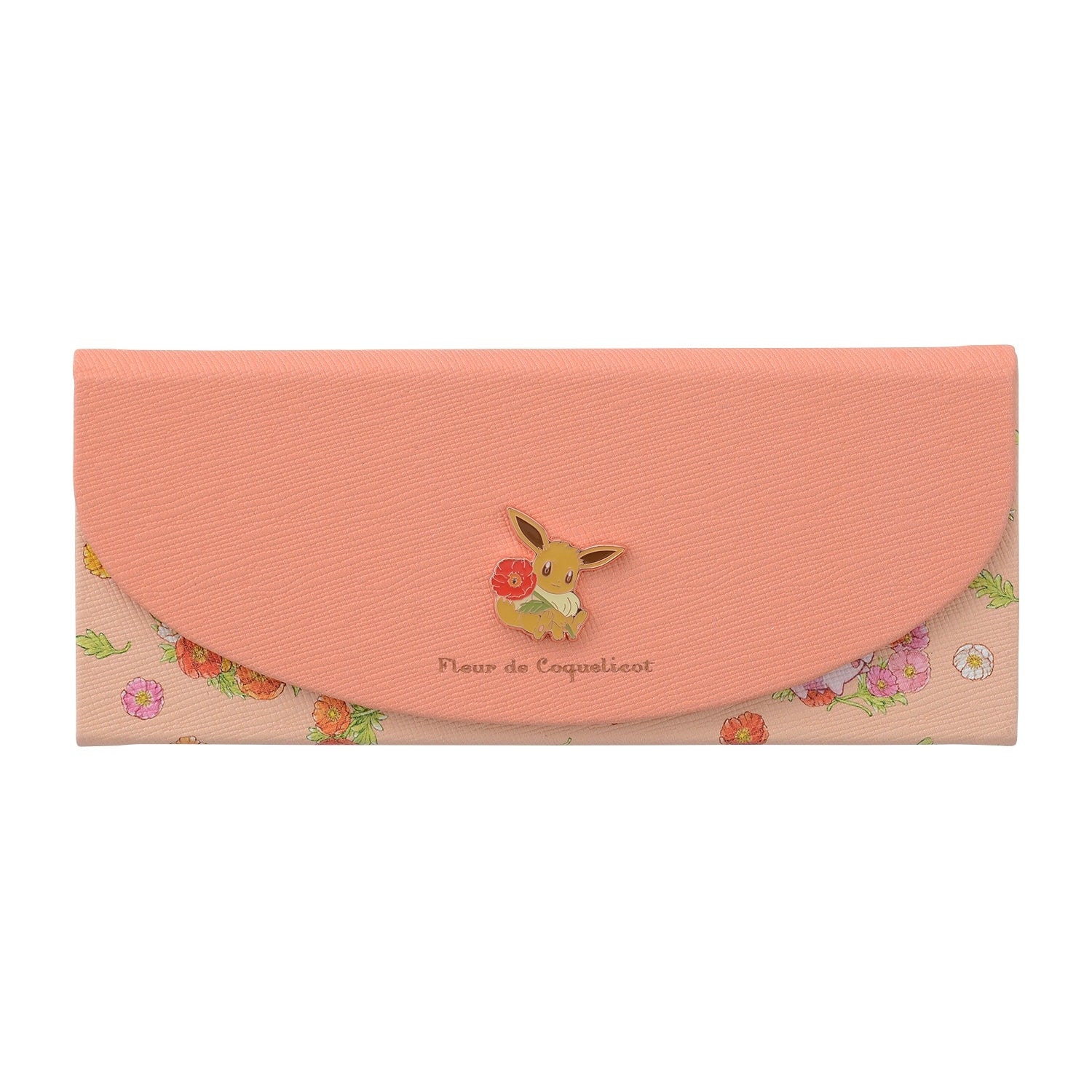 Pokemon glasses case with Fleur de Coquelicot design, shipped from Japan