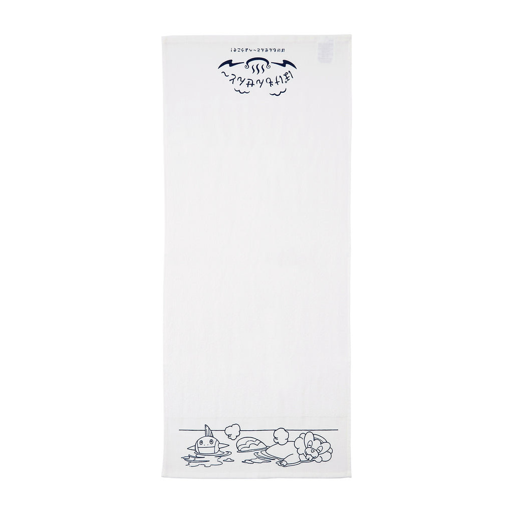 Pokemon bath towel with colorful Pikachu design from Japan