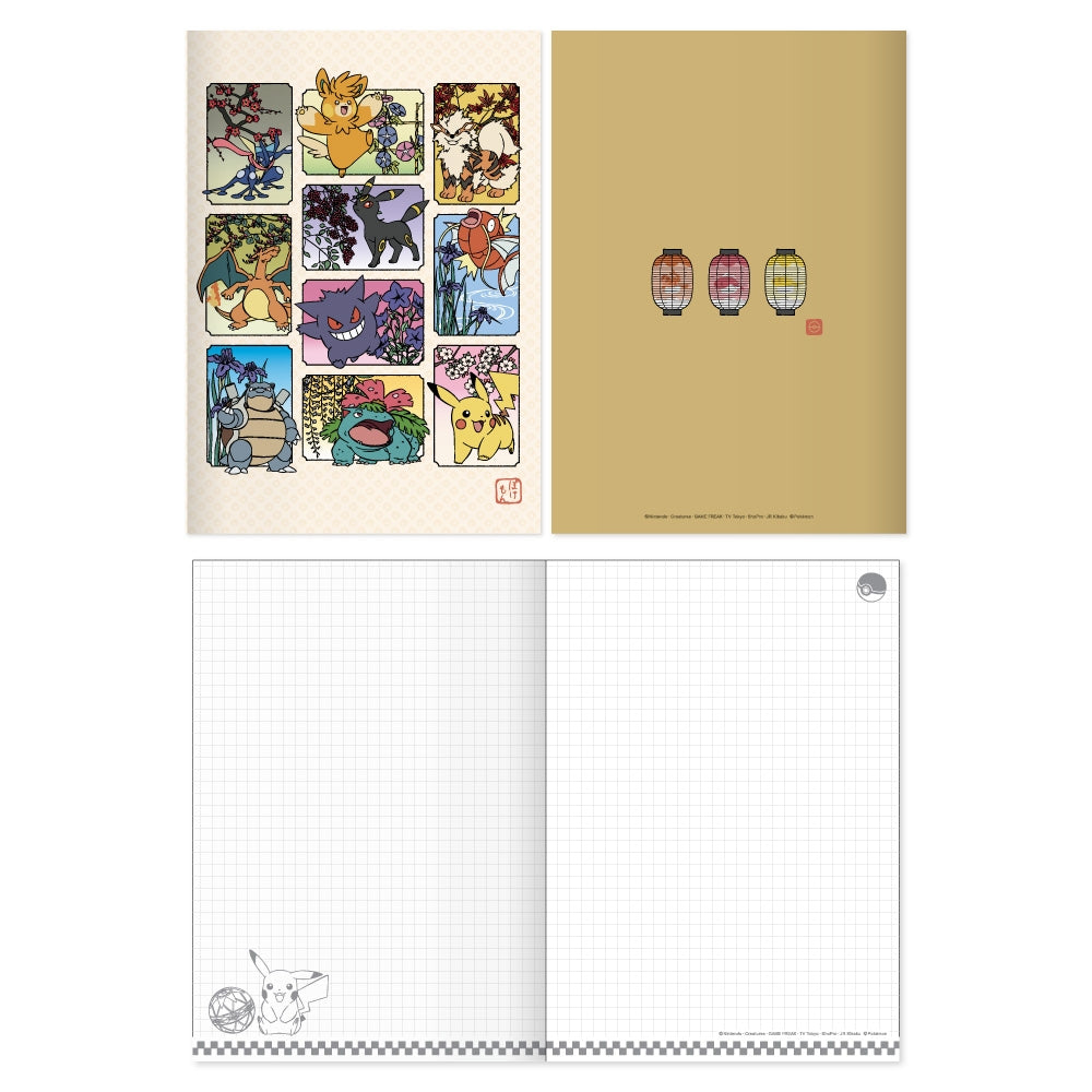 Japanese Pokemon notebook with high-quality construction and authentic design, shipped from Japan