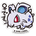 B-SIDE LABEL Pokemon Sticker 029, featuring colorful characters, from Japan