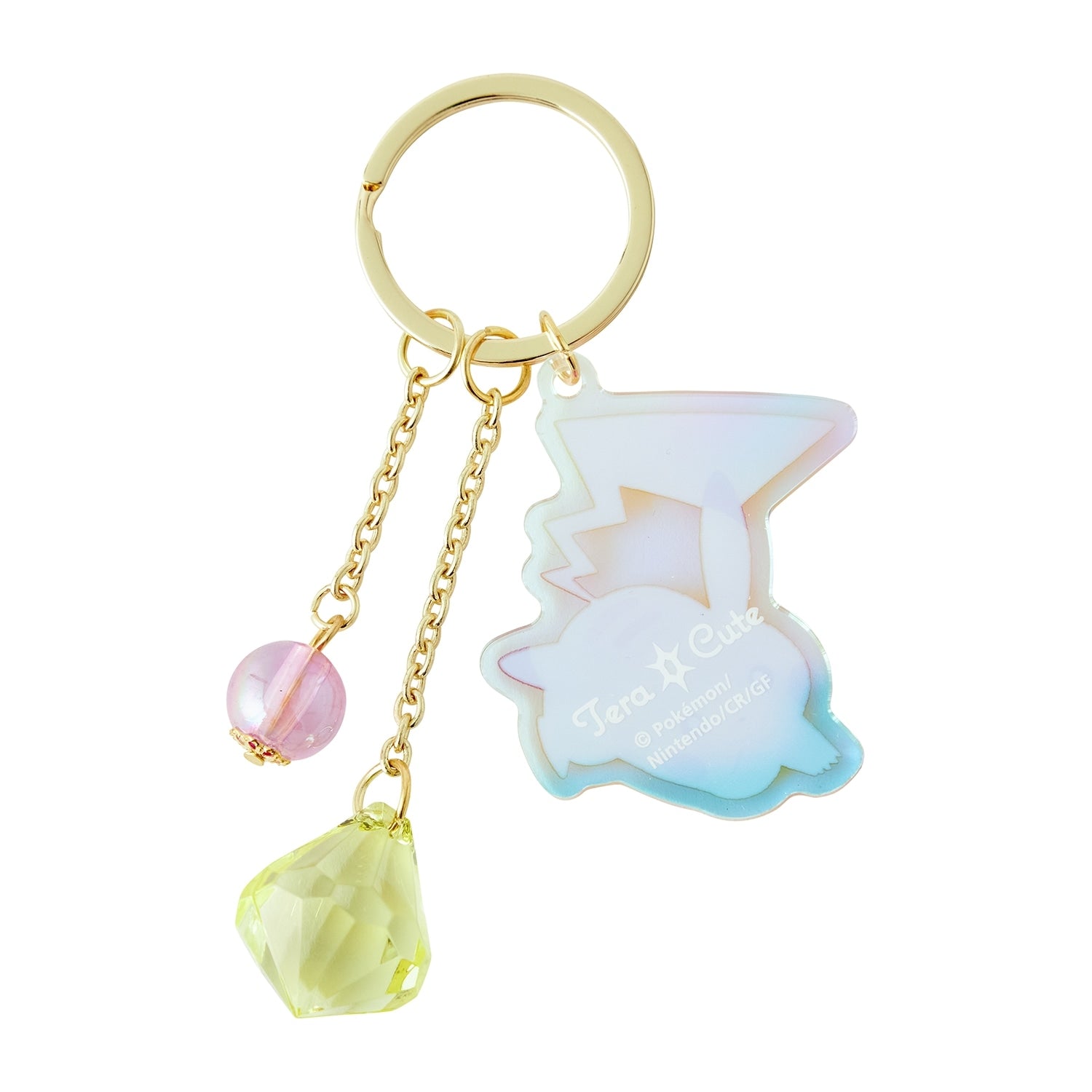 Authentic Japanese Pokemon Center keychain, TeraCute Pikachu with detailed mouse pokemon features