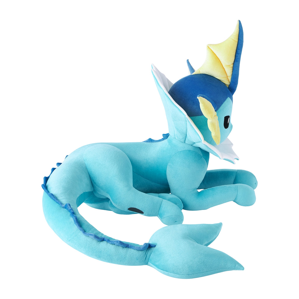 Japanese Vaporeon plush with soft texture from Japan