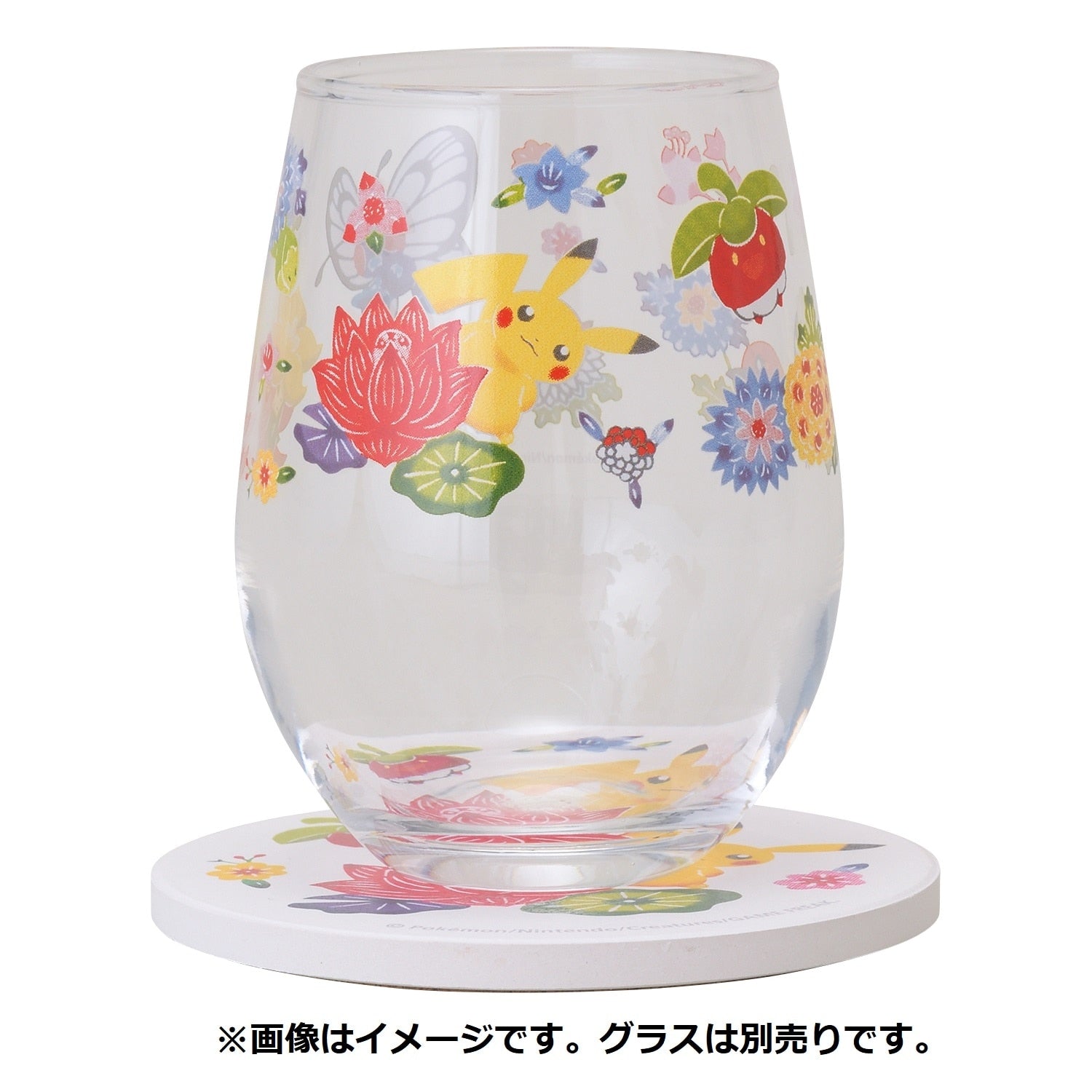 Water-absorbing coaster with dolomite Pokemon Center Okinawa Bingata design