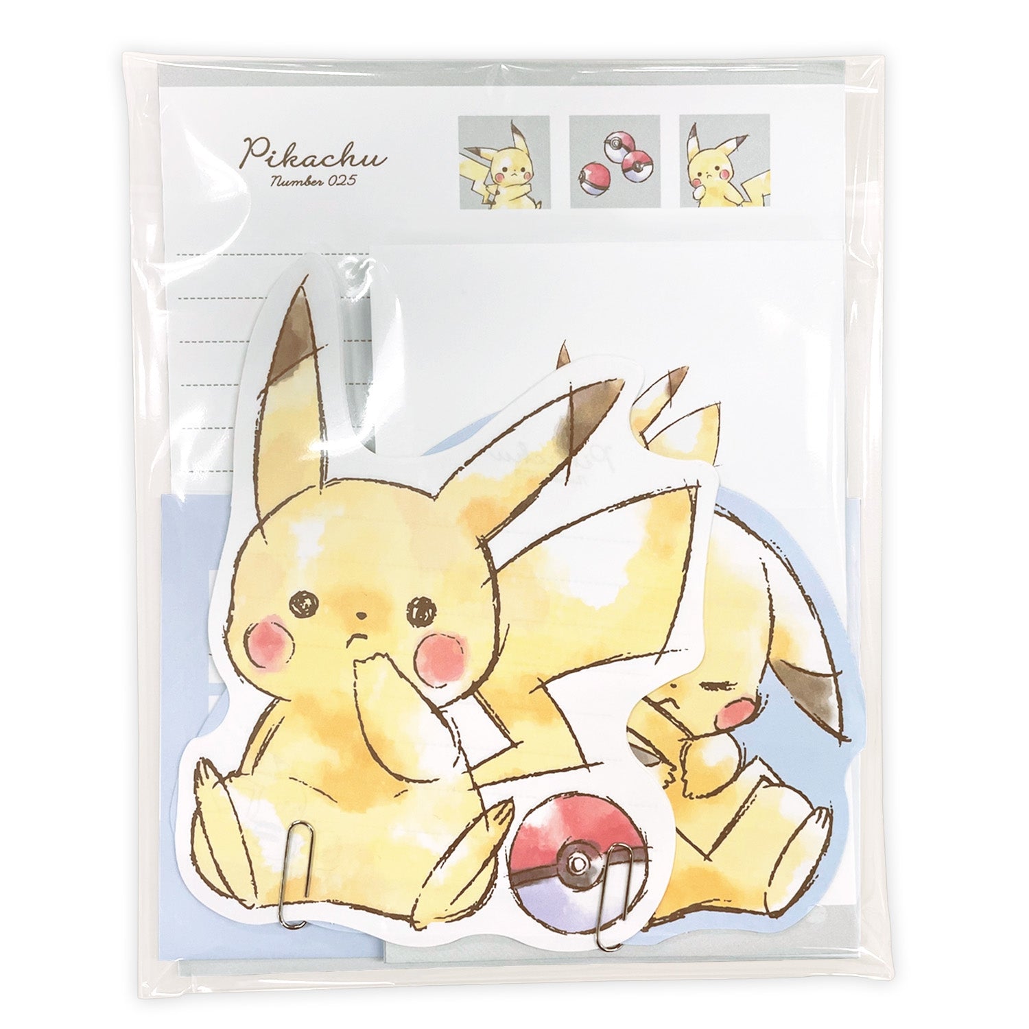 Die-cut letter “Pikachu number025” Pikachu Komawari